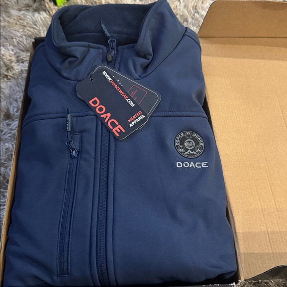 DOACE Heated Vest in Navy Blue Battery not included - Picture 3 of 4